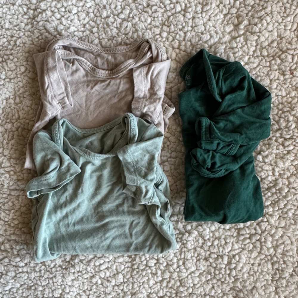 Kyte Baby 3pk Bodysuit Bundle in 0-3m